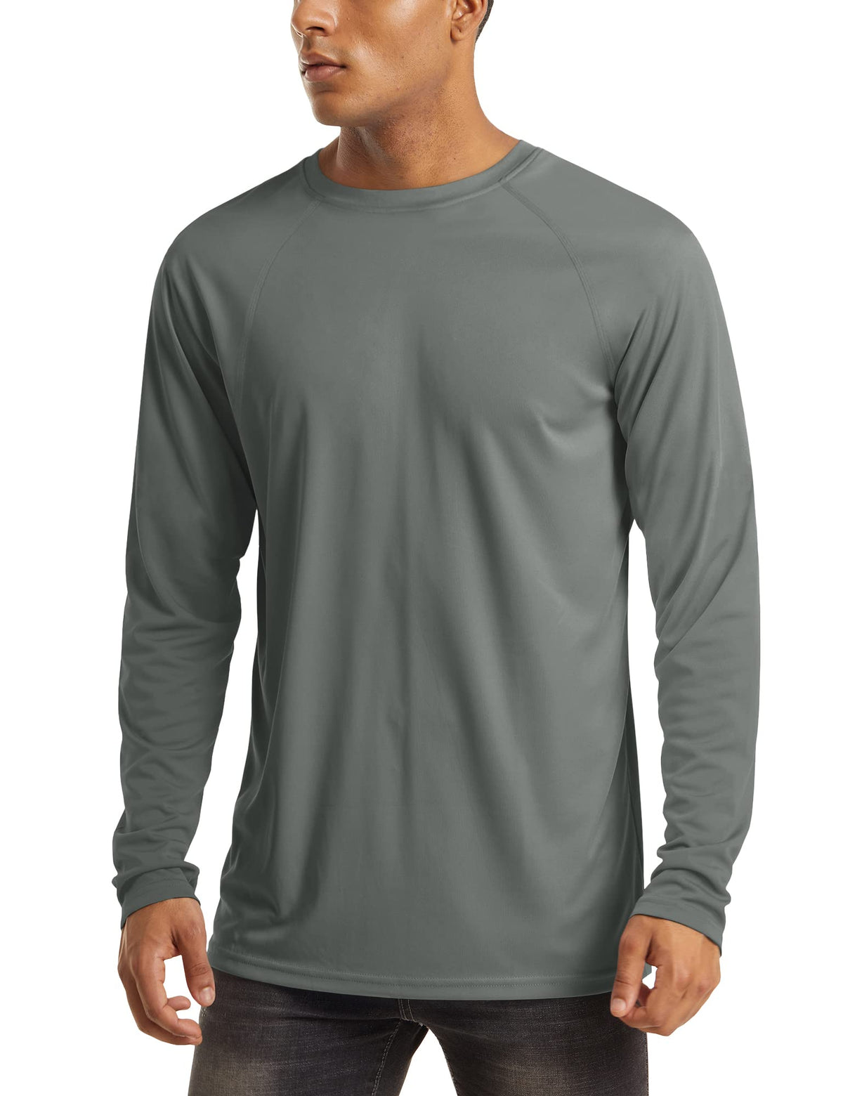 MAGCOMSEN Men's Long Sleeve Shirts UPF 50+ UV Sun Protection Athletic Shirts for Hiking Running Workout Rash Guard