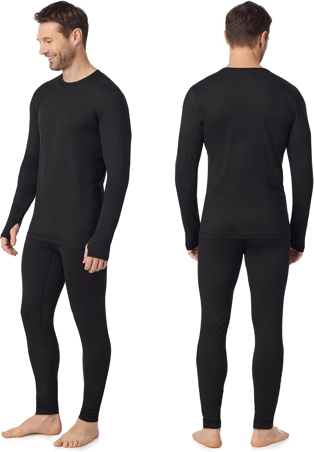 Cuddl Duds Lightweight 2 Piece Active Base Layer Matching Sets for Men