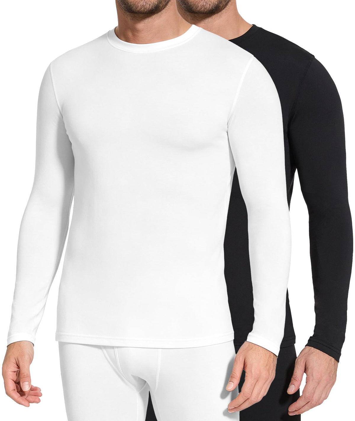 BESTENA Mens Thermal Underwear Long Johns Fleece Lined Base Layer Shirt Top