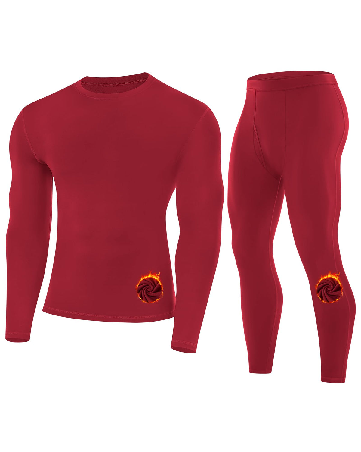 Runhit Mens Thermal Underwear Set Fleece Lined Long Johns Base Layer Top Bottom Cold Weather Gear for Hunting Running Skiing