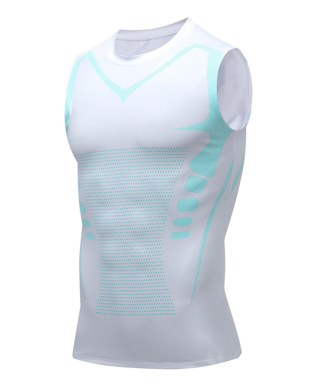 Compression Shirt Men Slimming Body Shaper Vest Crewneck Workout Tank Top