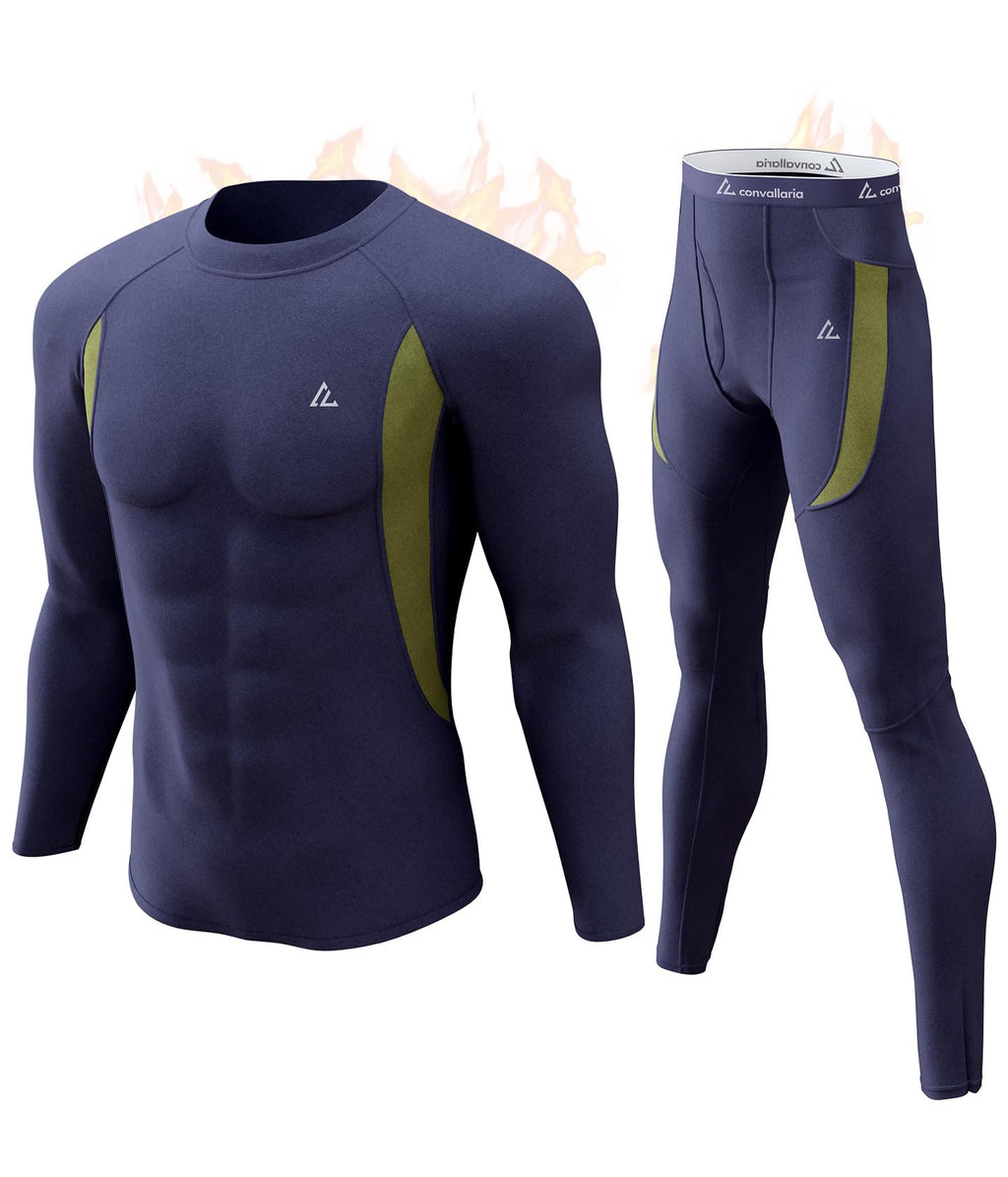Mens Thermal Underwear Long Johns Set Cold Weather Hunting Base Layer