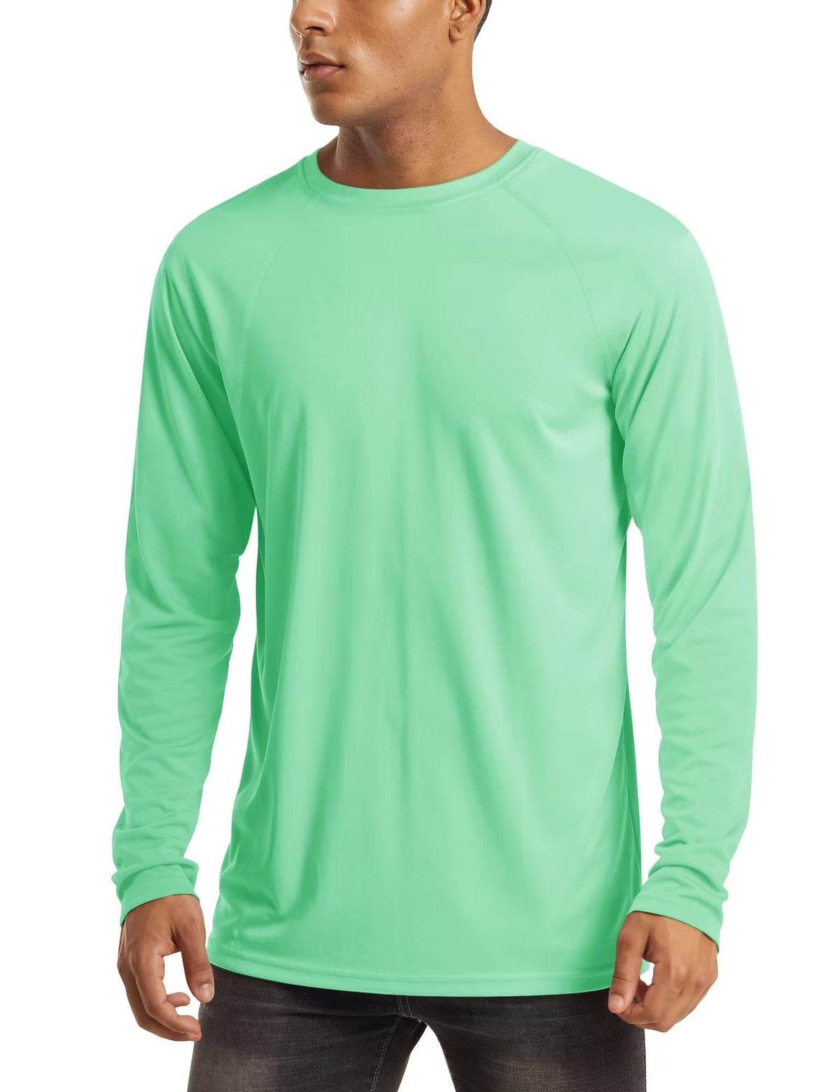 MAGCOMSEN Men's Long Sleeve Shirts UPF 50+ UV Sun Protection Athletic Shirts for Hiking Running Workout Rash Guard
