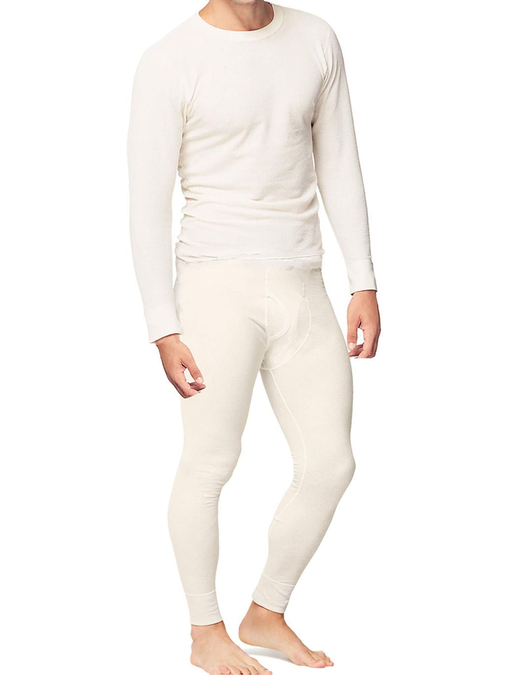 Place and Street Men’s Cotton Thermal Underwear Set Shirt Pants Long Johns
