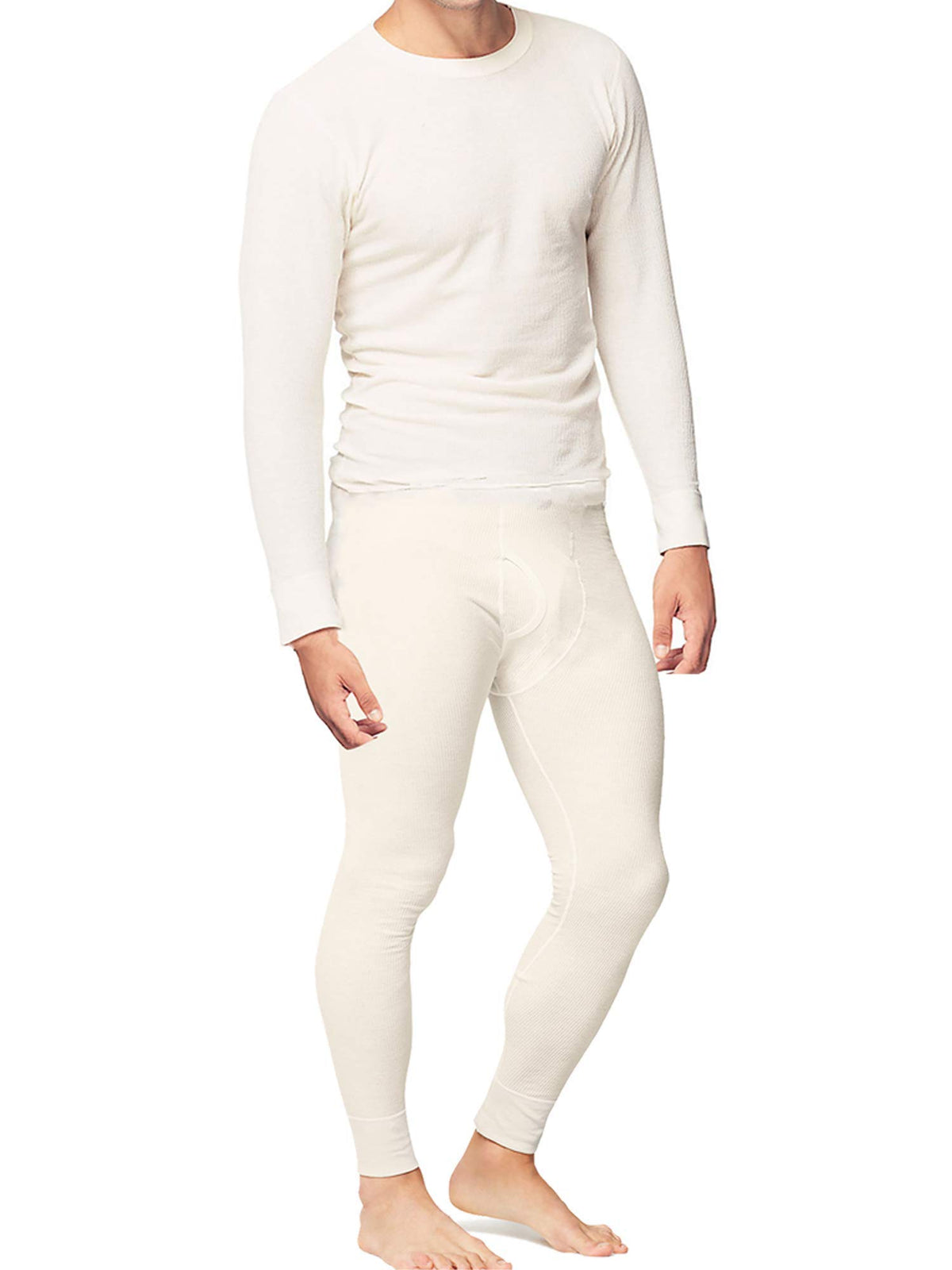 Place and Street Men’s Cotton Thermal Underwear Set Shirt Pants Long Johns