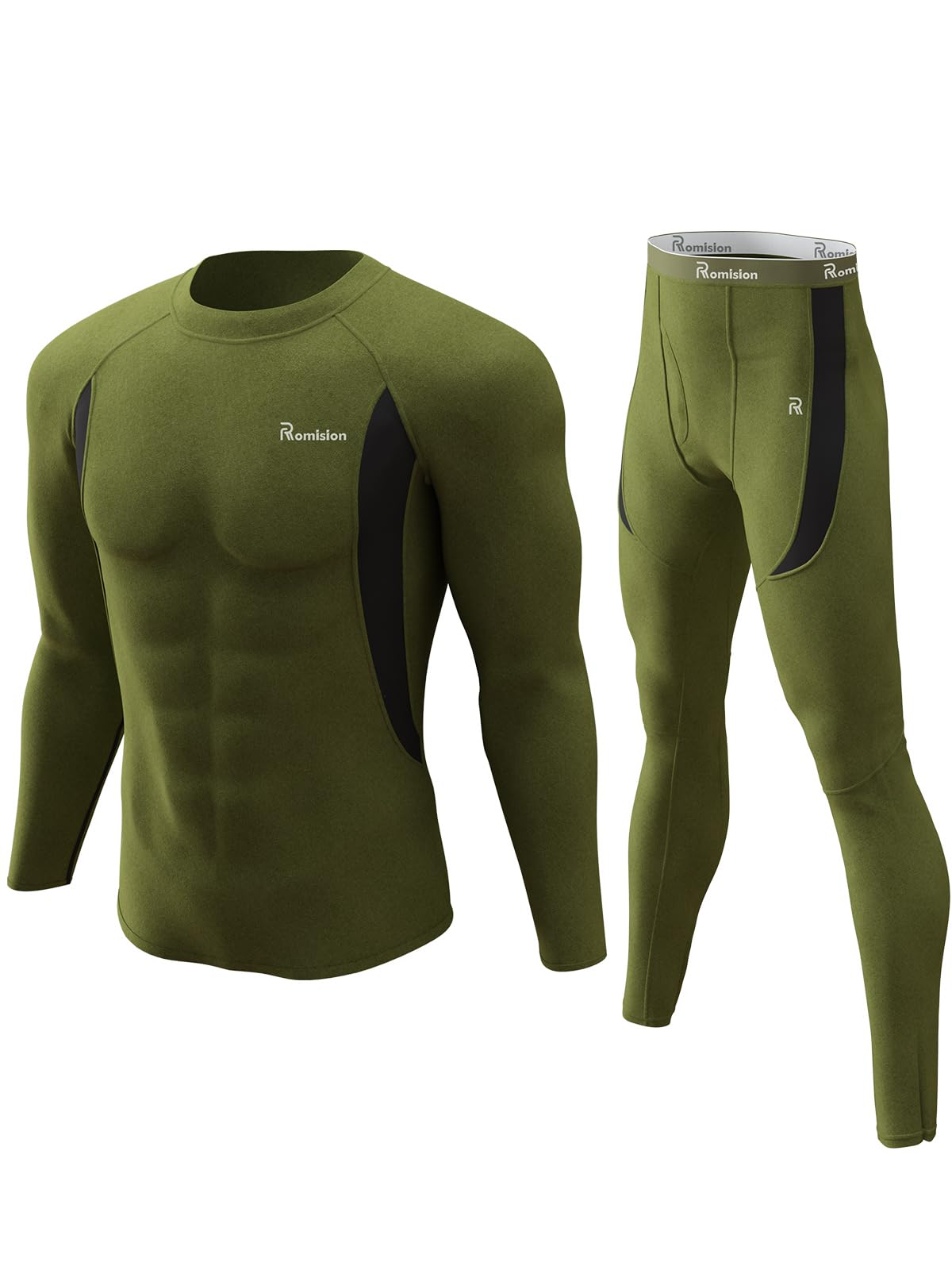 romision Thermal Underwear for Men Long Johns Set Hunting Gear Base Layer