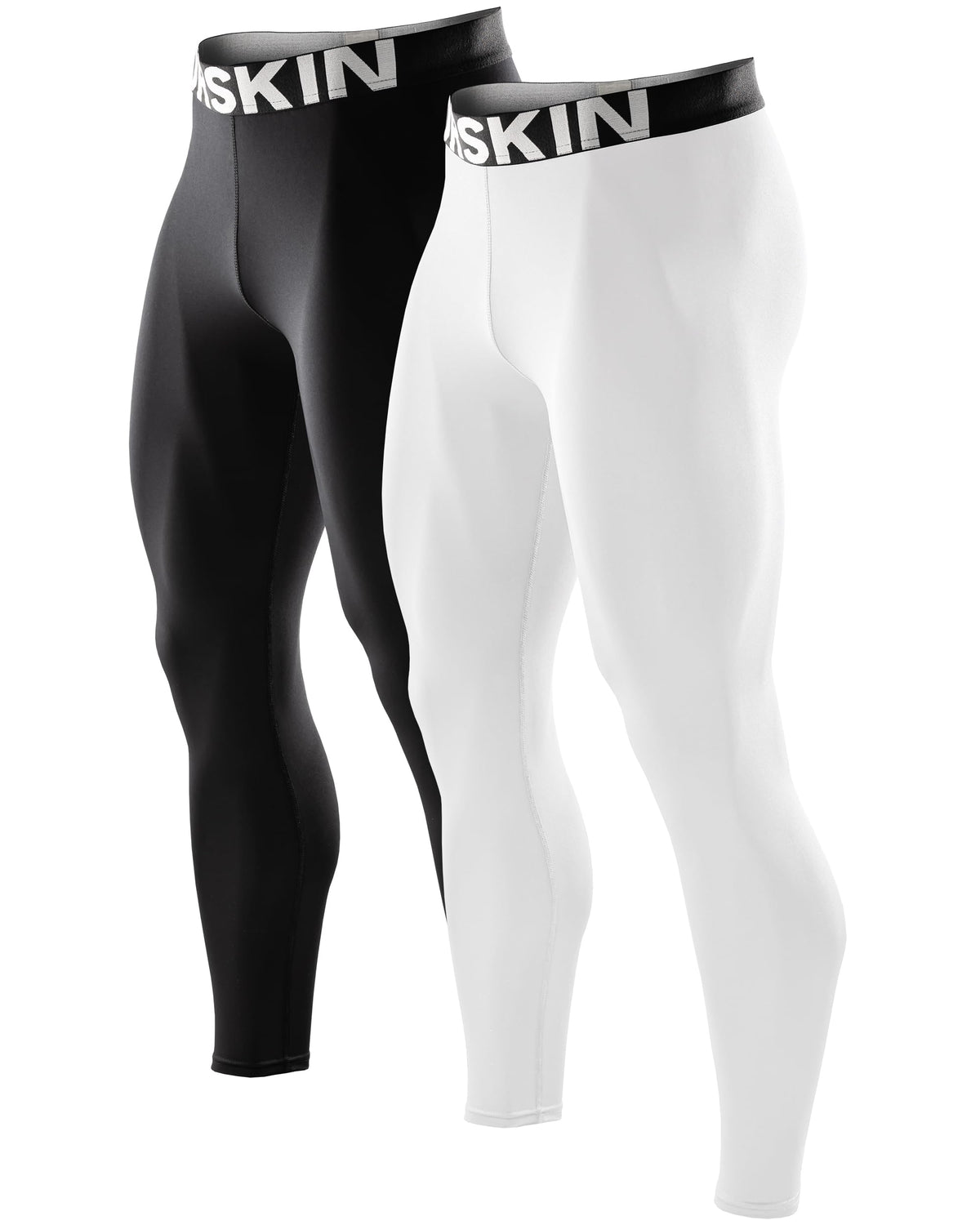 DRSKIN Men’s Compression Pants (5/4/3 Pack) Quick Dry Tights Leggings Sports Baselayer Running Gym Workout