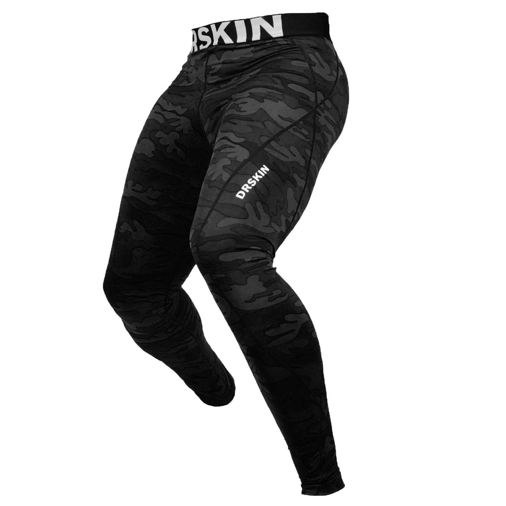 DRSKIN Men’s Compression Pants (5/4/3 Pack) Quick Dry Tights Leggings Sports Baselayer Running Gym Workout
