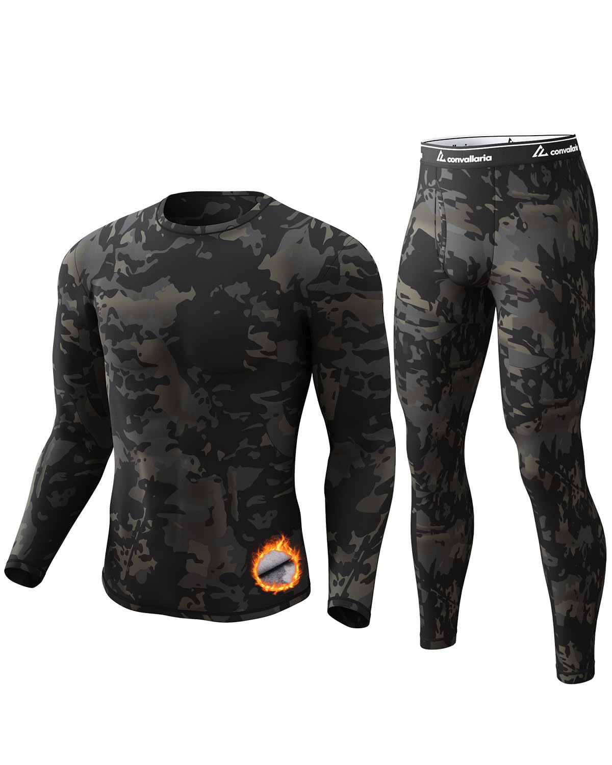 Thermal Underwear Long Johns for Men Base Layer Cold Weather Set
