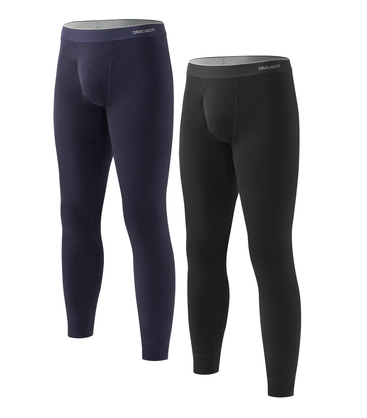 DAVID ARCHY Men's Heavyweight Thermal Underwear Set, Double-Brushed Base Layer for Cold Weather (20–45°F)