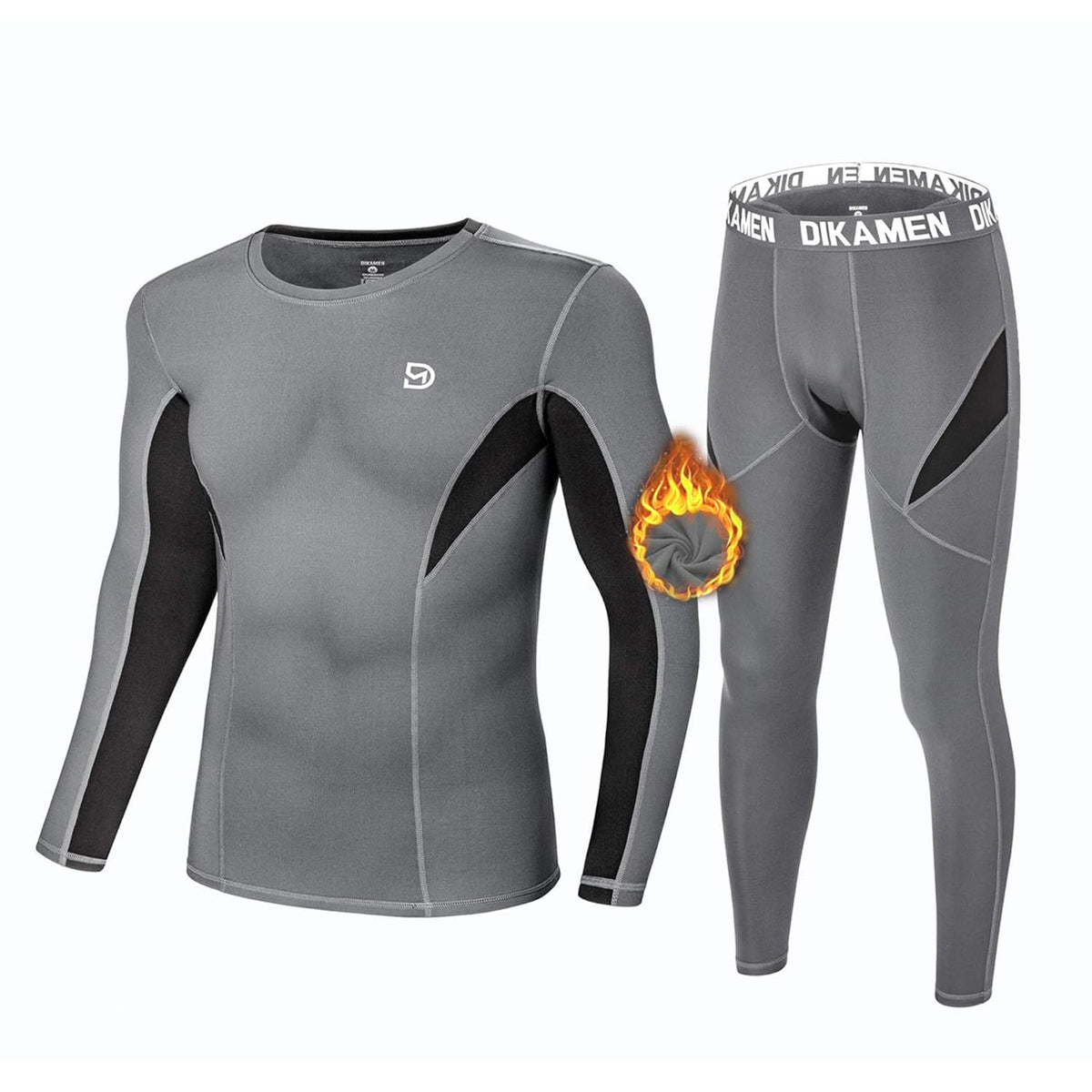 Men's Thermal Underwear Performance Tactical Sports Shapewear Thermal Set