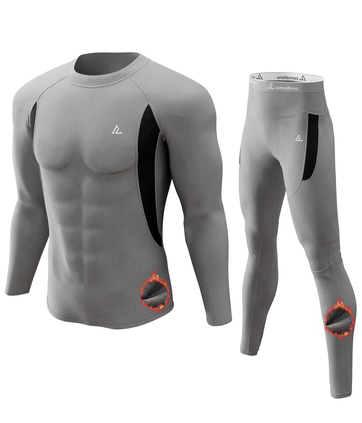 Mens Thermal Underwear Long Johns Set Cold Weather Hunting Base Layer
