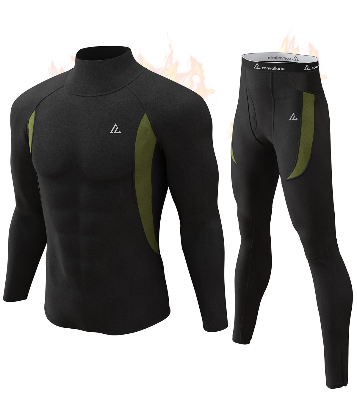 Mens Thermal Underwear Long Johns Set Cold Weather Hunting Base Layer