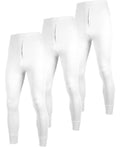 Andrew Scott Men's 3 Pack Premium Cotton Base Layer Long Thermal Underwear Pants