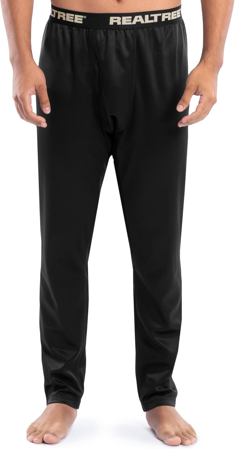 Realtree Men's Heavyweight Fleece Thermal Underwear Long Johns Bottom