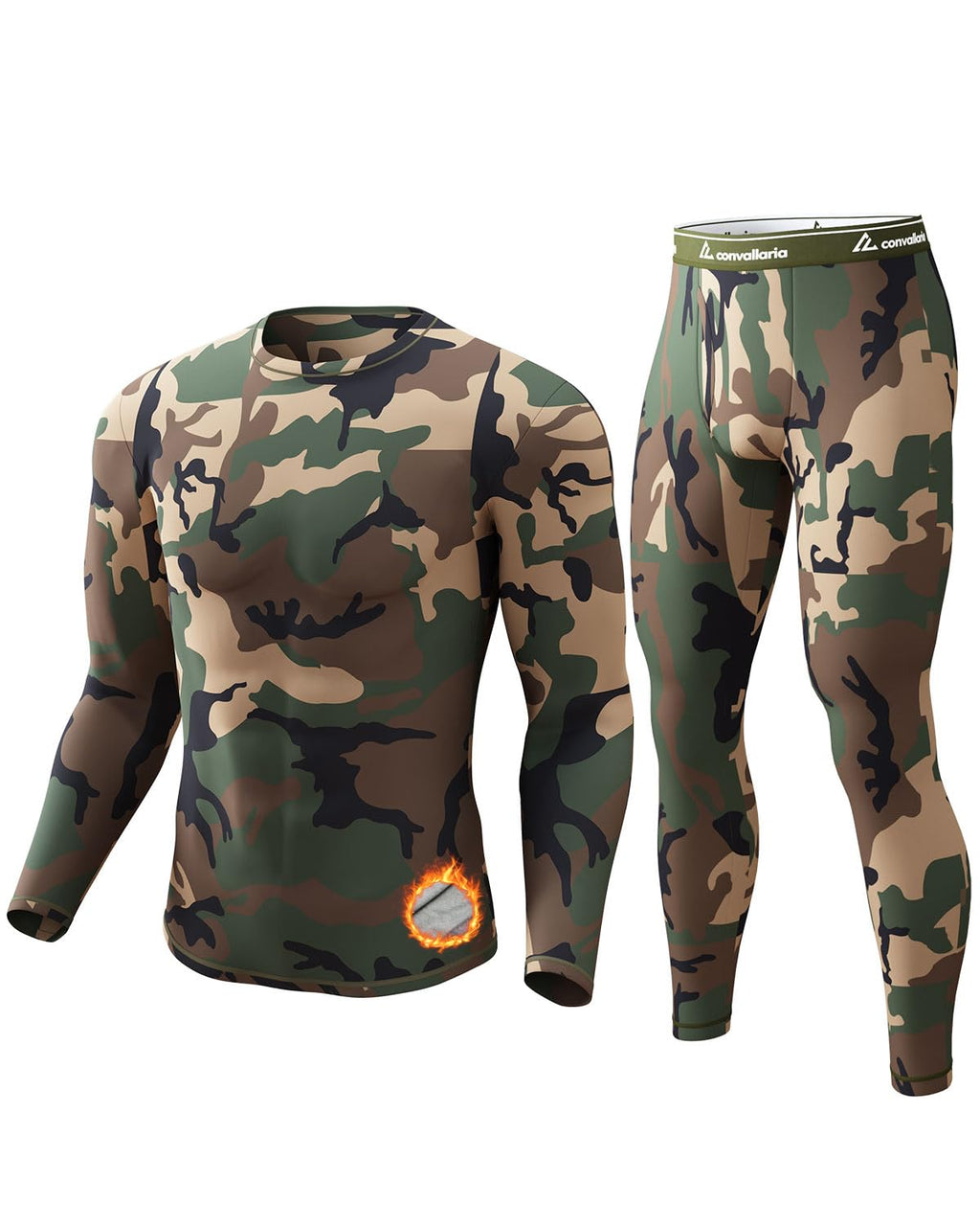Thermal Underwear Long Johns for Men Base Layer Cold Weather Set
