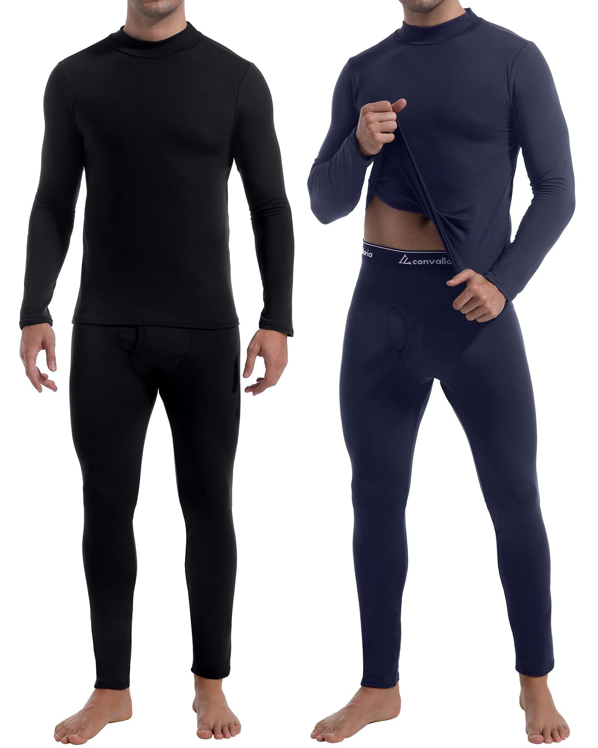 2 or 3 Sets Thermal Underwear for Men Long Johns Base Layer Cold Weather