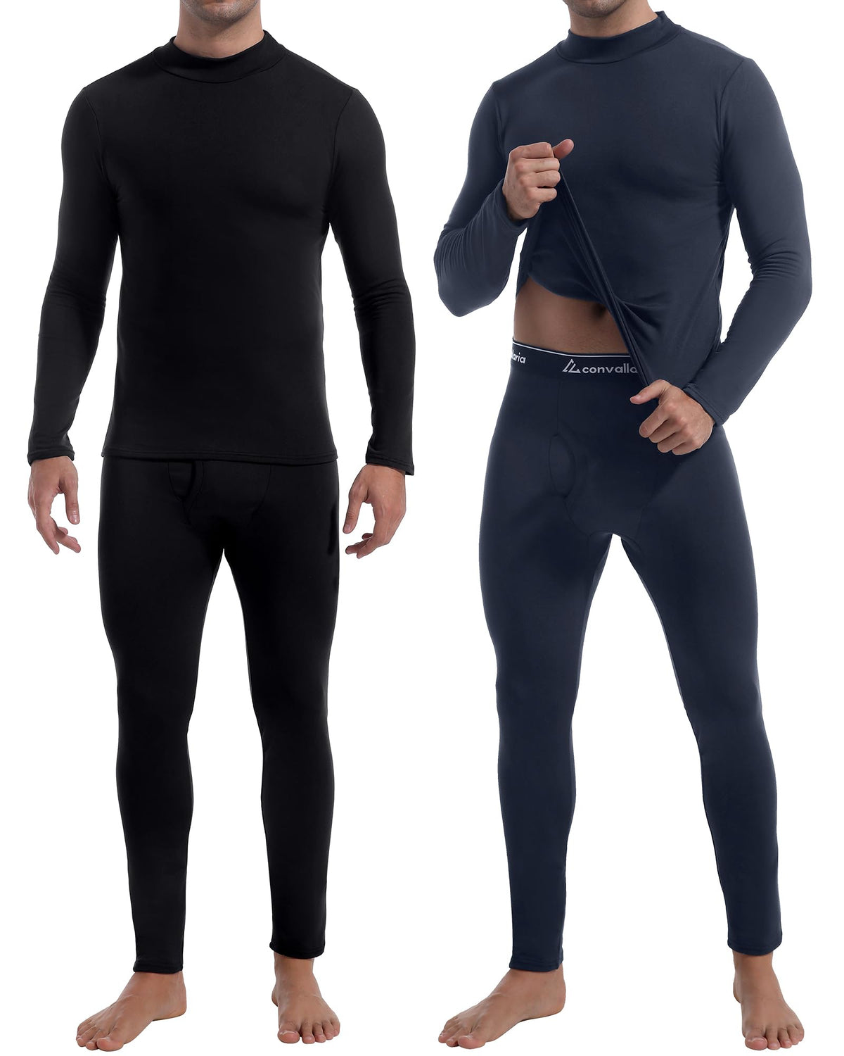 2 or 3 Sets Thermal Underwear for Men Long Johns Base Layer Cold Weather