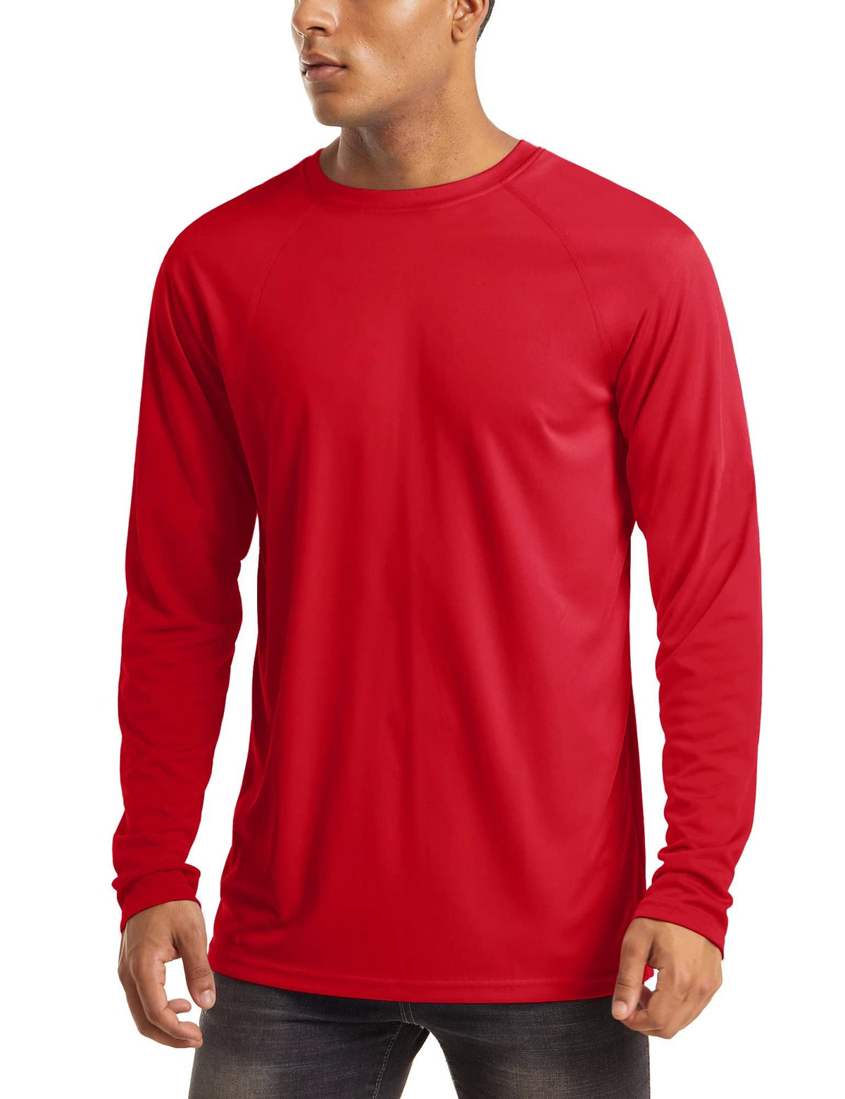 MAGCOMSEN Men's Long Sleeve Shirts UPF 50+ UV Sun Protection Athletic Shirts for Hiking Running Workout Rash Guard