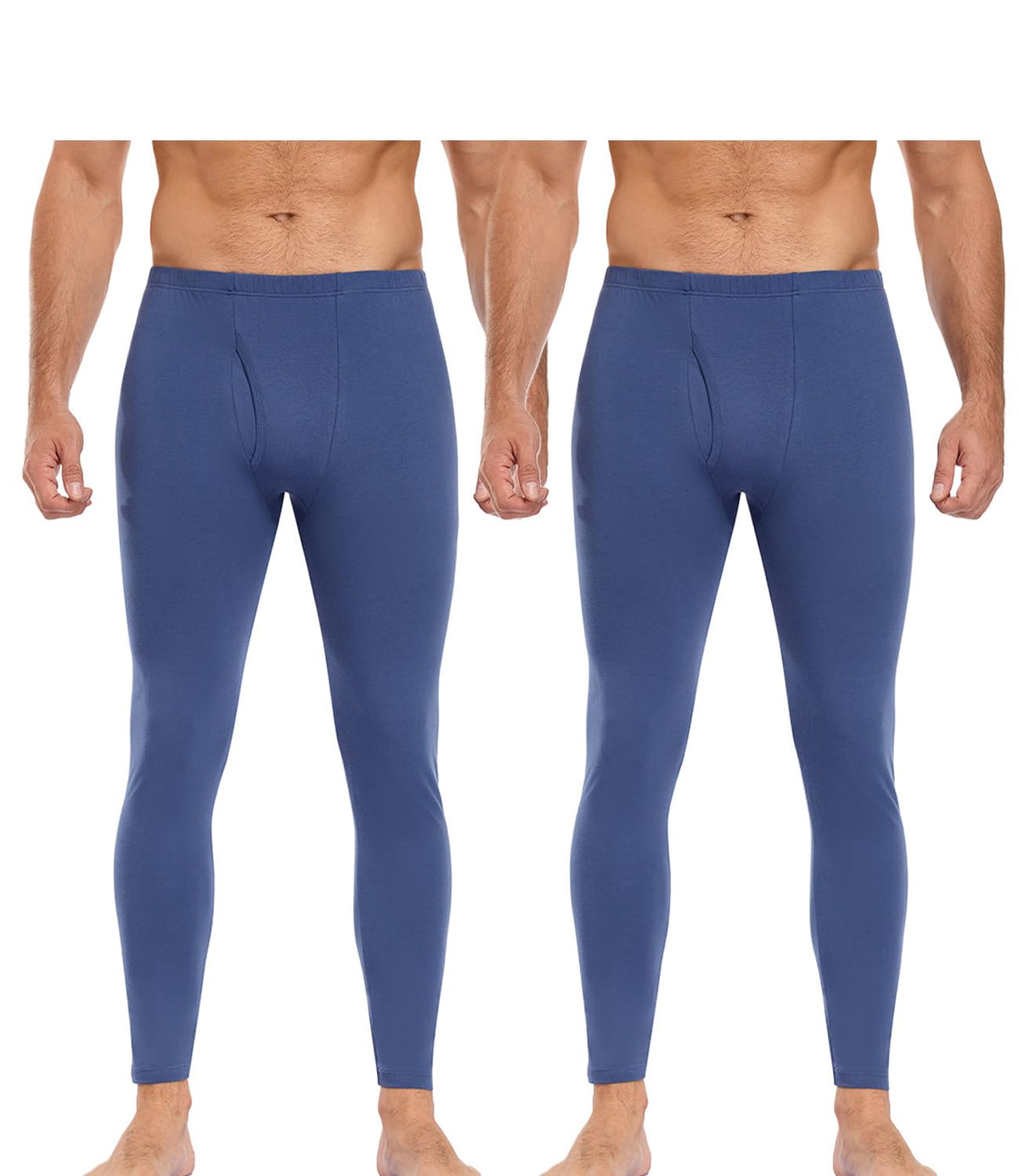 wirarpa Men's Cotton Long Johns Thermal Underwear Set Top and Bottom
