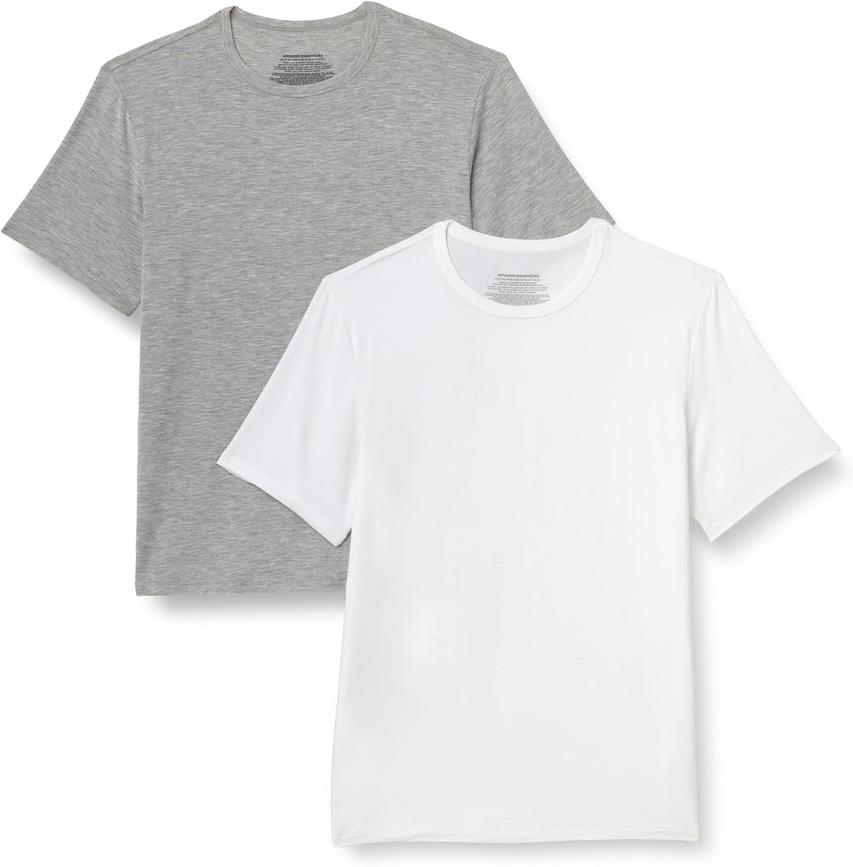 Amazon Essentials Men's Super Soft Lightweight Modal Short-Sleeve Undershirt, Pack of 2