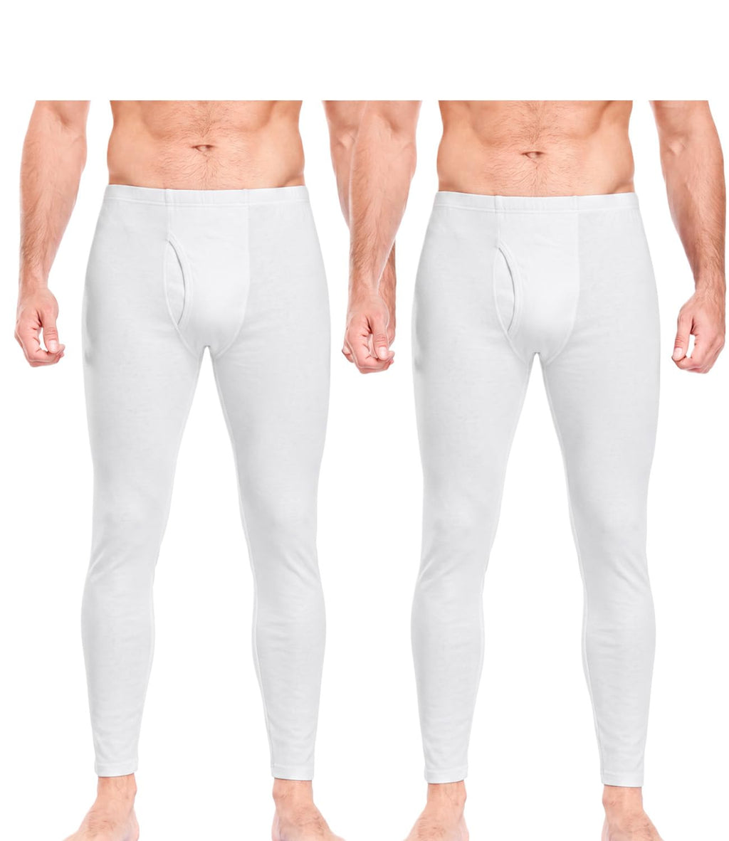 wirarpa Men's Cotton Long Johns Thermal Underwear Set Top and Bottom