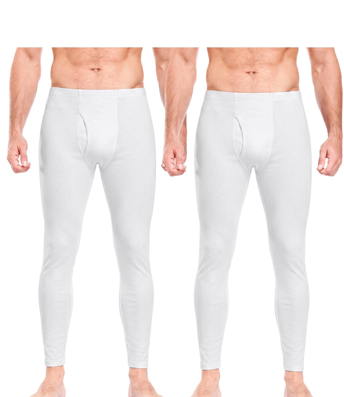 wirarpa Men's Cotton Long Johns Thermal Underwear Set Top and Bottom