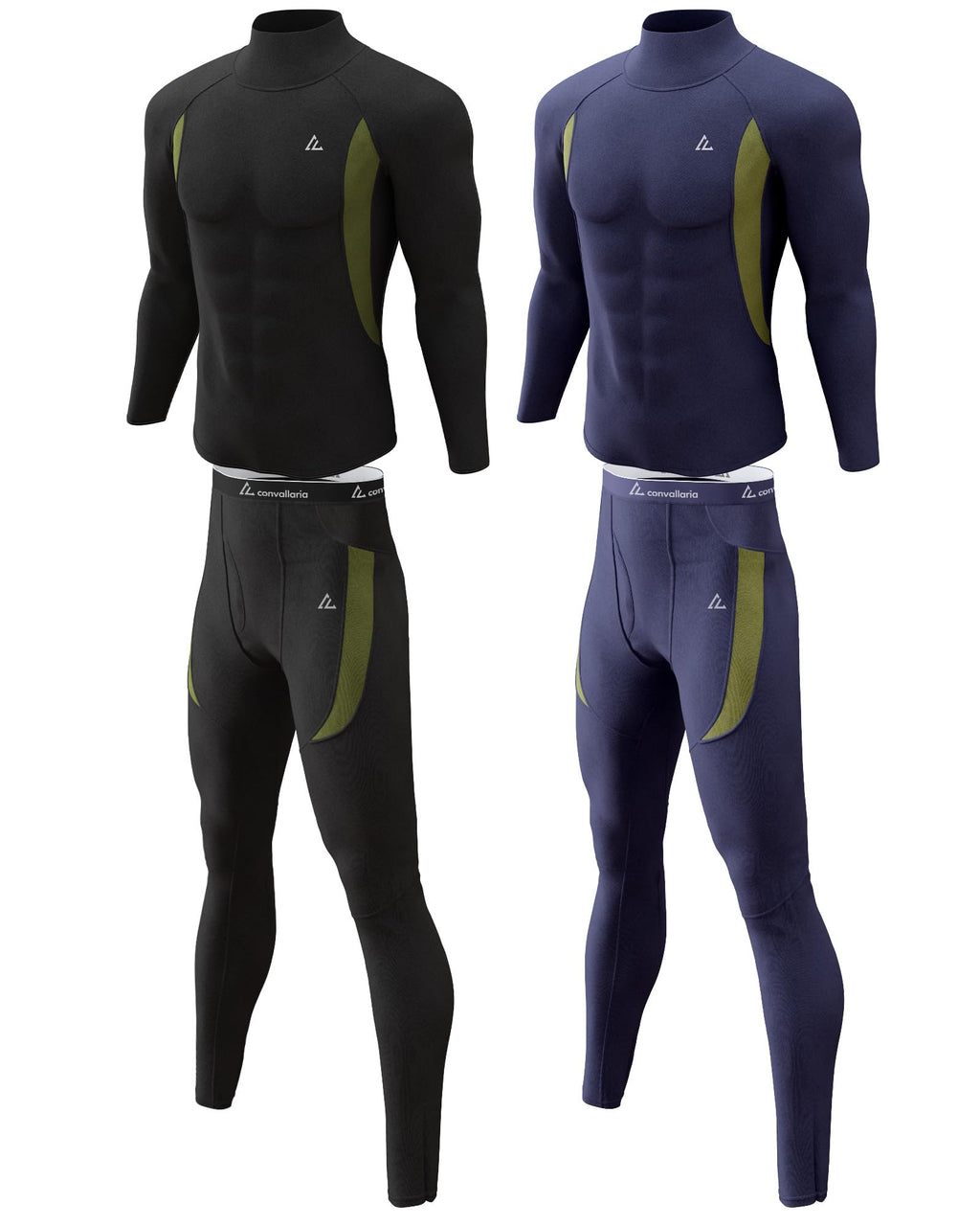 Mens Thermal Underwear Long Johns Base Layer Set Cold Weather 1/2/3 Pack