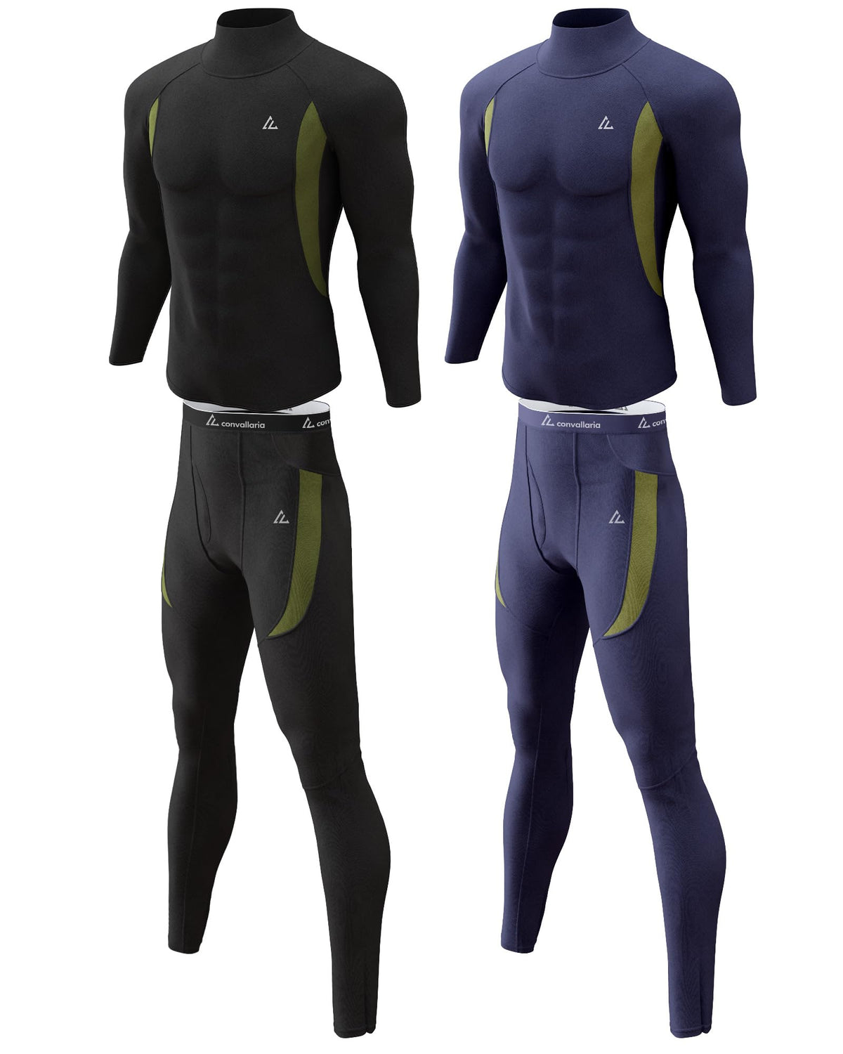 Mens Thermal Underwear Long Johns Base Layer Set Cold Weather 1/2/3 Pack