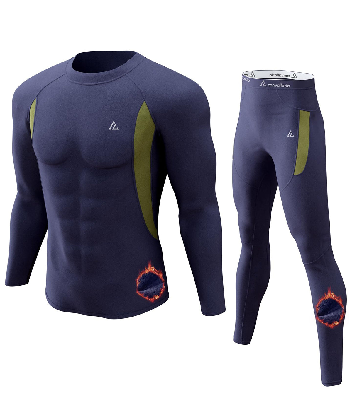 Mens Thermal Underwear Long Johns Set Cold Weather Hunting Base Layer