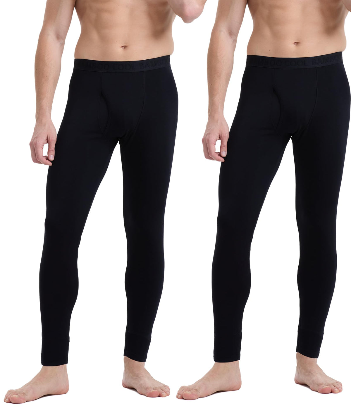 BAMBOO COOL Men's Thermal Underwear Lightweight Fleece Lined