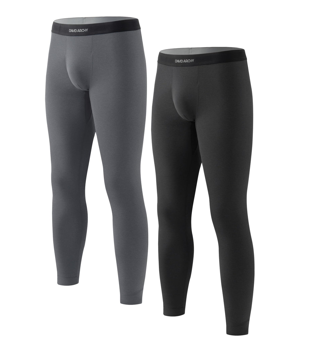 DAVID ARCHY Men’s Lightweight Thermal Underwear Set, Breathable Comfort Base Layer for Cold Weather(30–55°F)