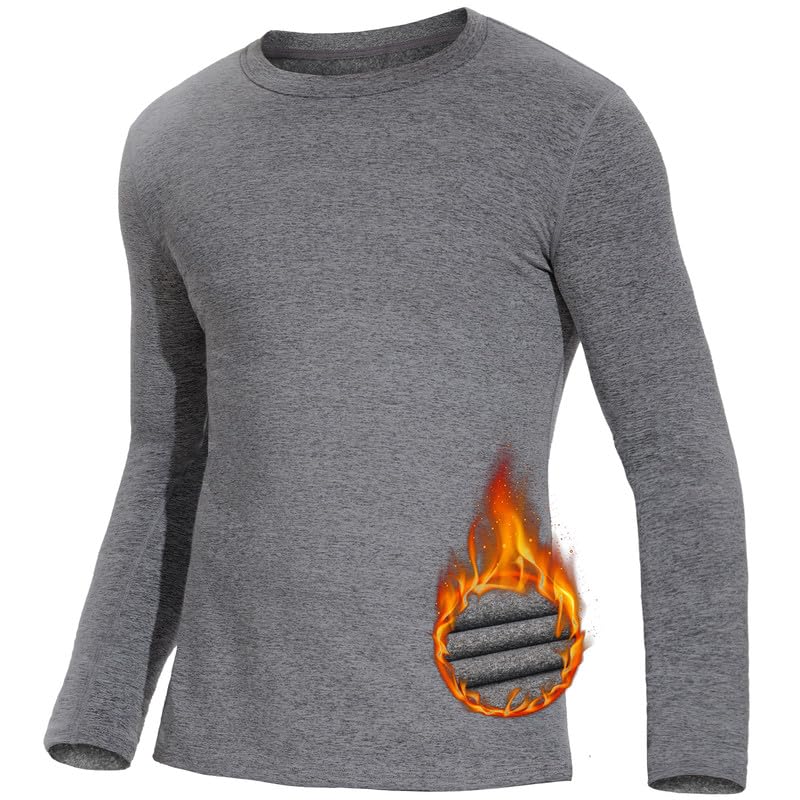 SIMIYA Mens Thermals Long Sleeve Undershirt Base Layer Long John Shirts