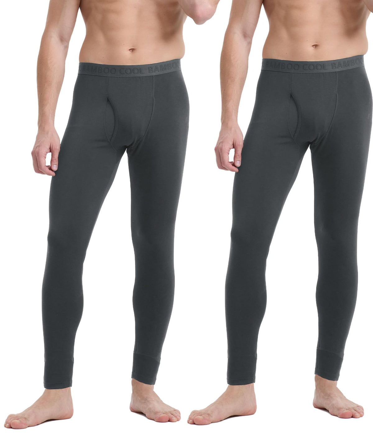 BAMBOO COOL Men's Thermal Underwear Lightweight Fleece Lined