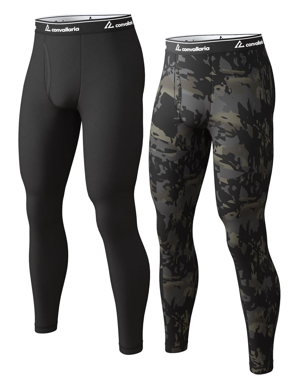 4 or 2 Pack Men's Thermal Pants Fleece Lined Long Johns Bottom Base Layer
