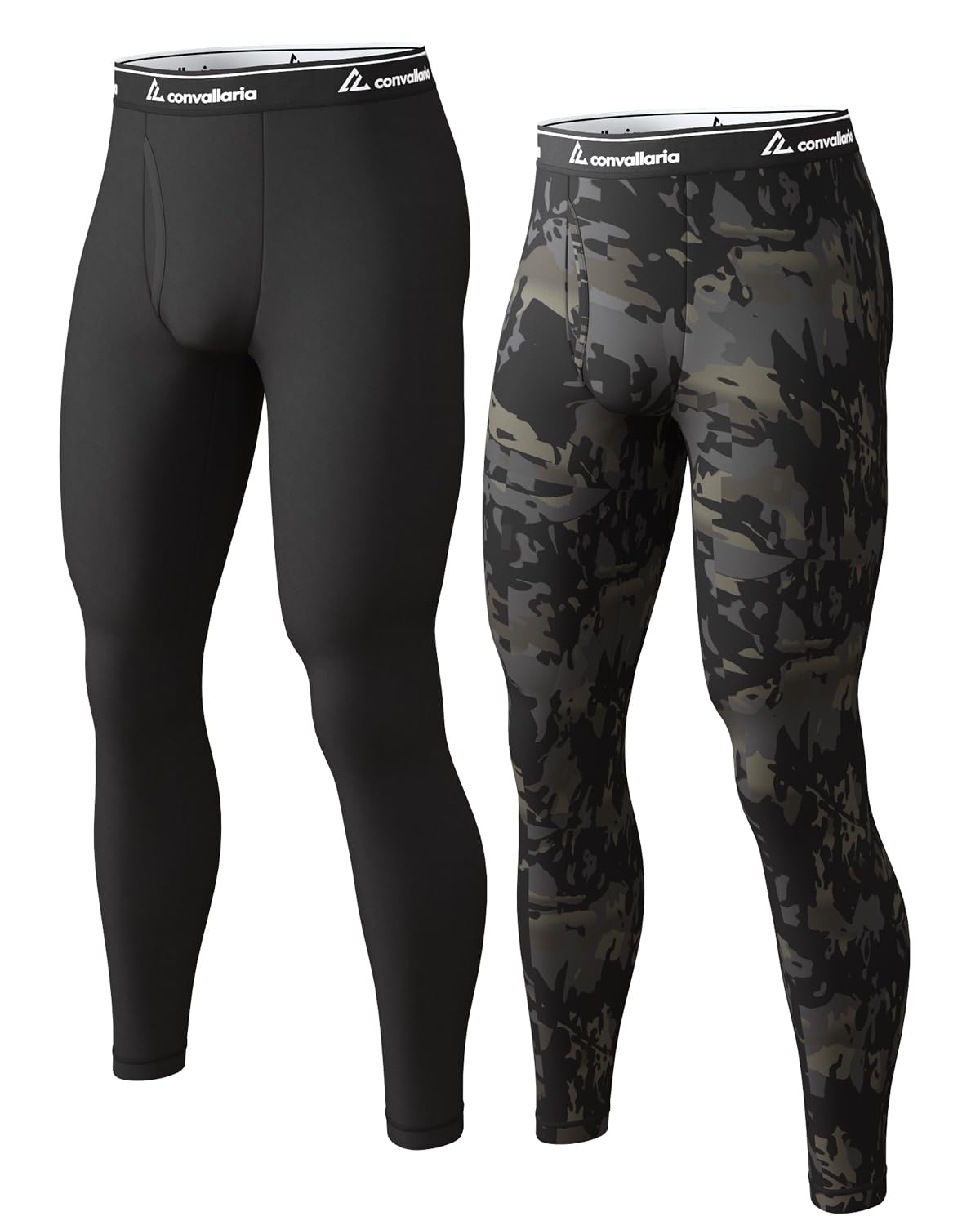 4 or 2 Pack Men's Thermal Pants Fleece Lined Long Johns Bottom Base Layer