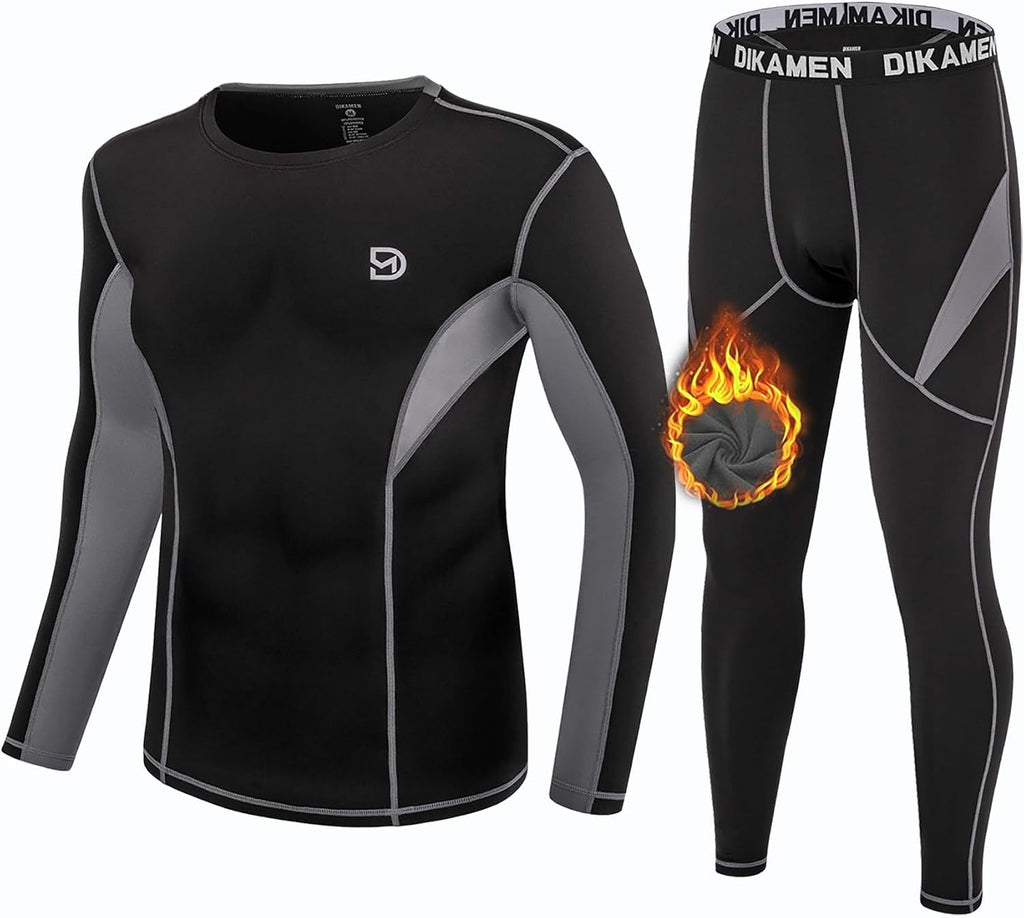 Men's Thermal Underwear Performance Tactical Sports Shapewear Thermal Set
