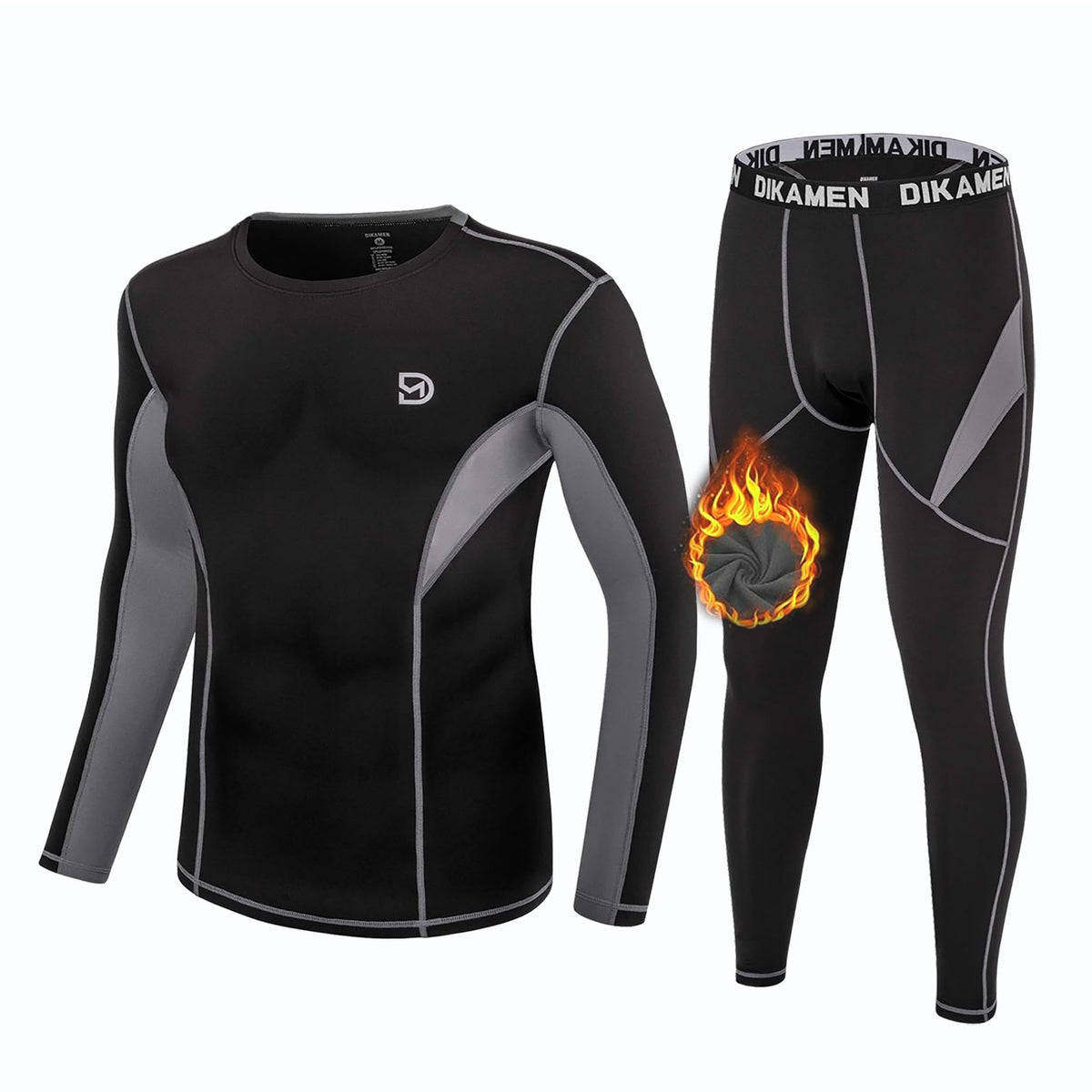 Men's Thermal Underwear Performance Tactical Sports Shapewear Thermal Set