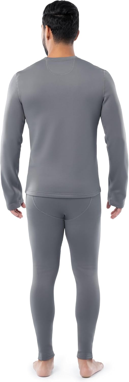 Fruit of the Loom Men's Heavyweight Fleece Thermal Underwear Base Layer Set