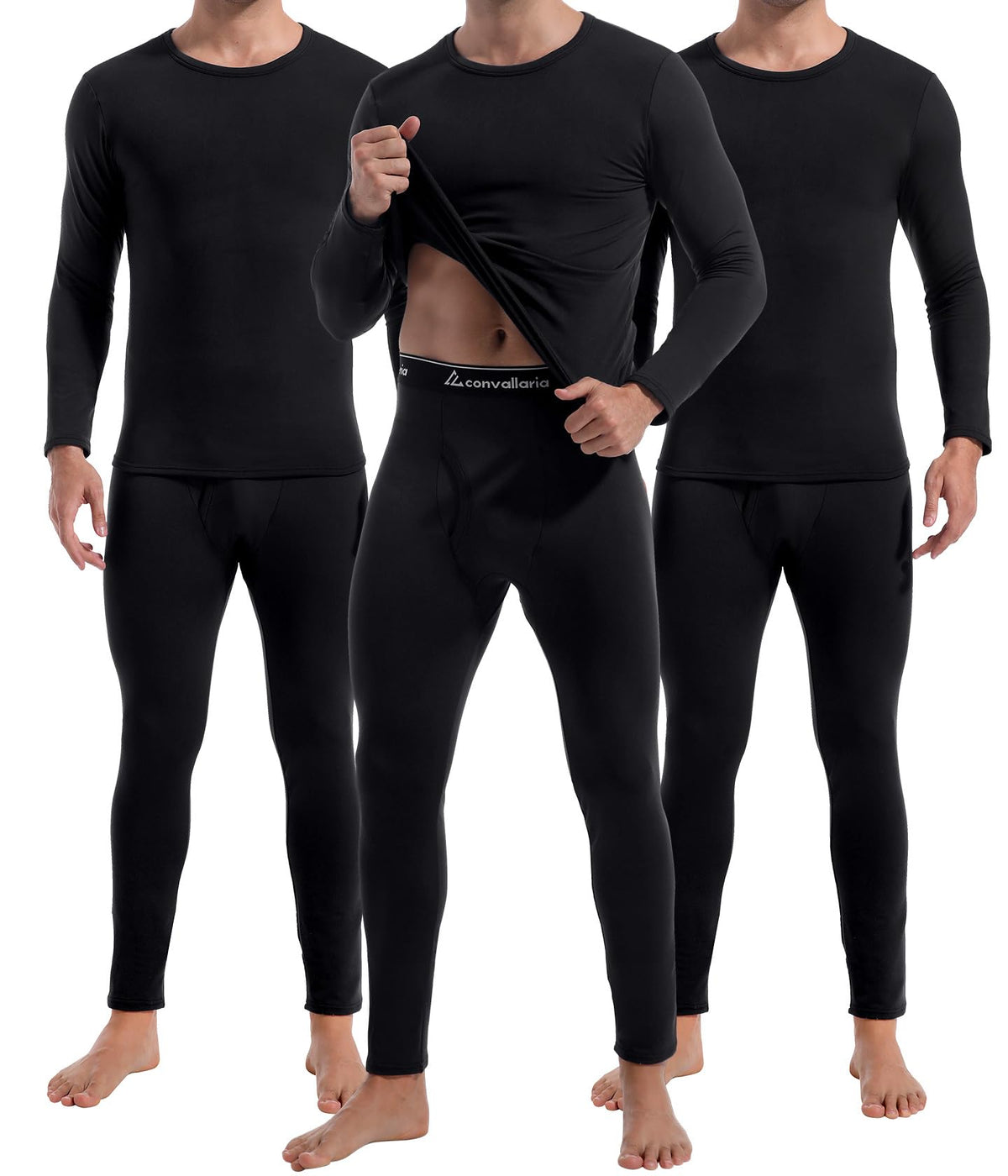 2 or 3 Sets Thermal Underwear for Men Long Johns Base Layer Cold Weather