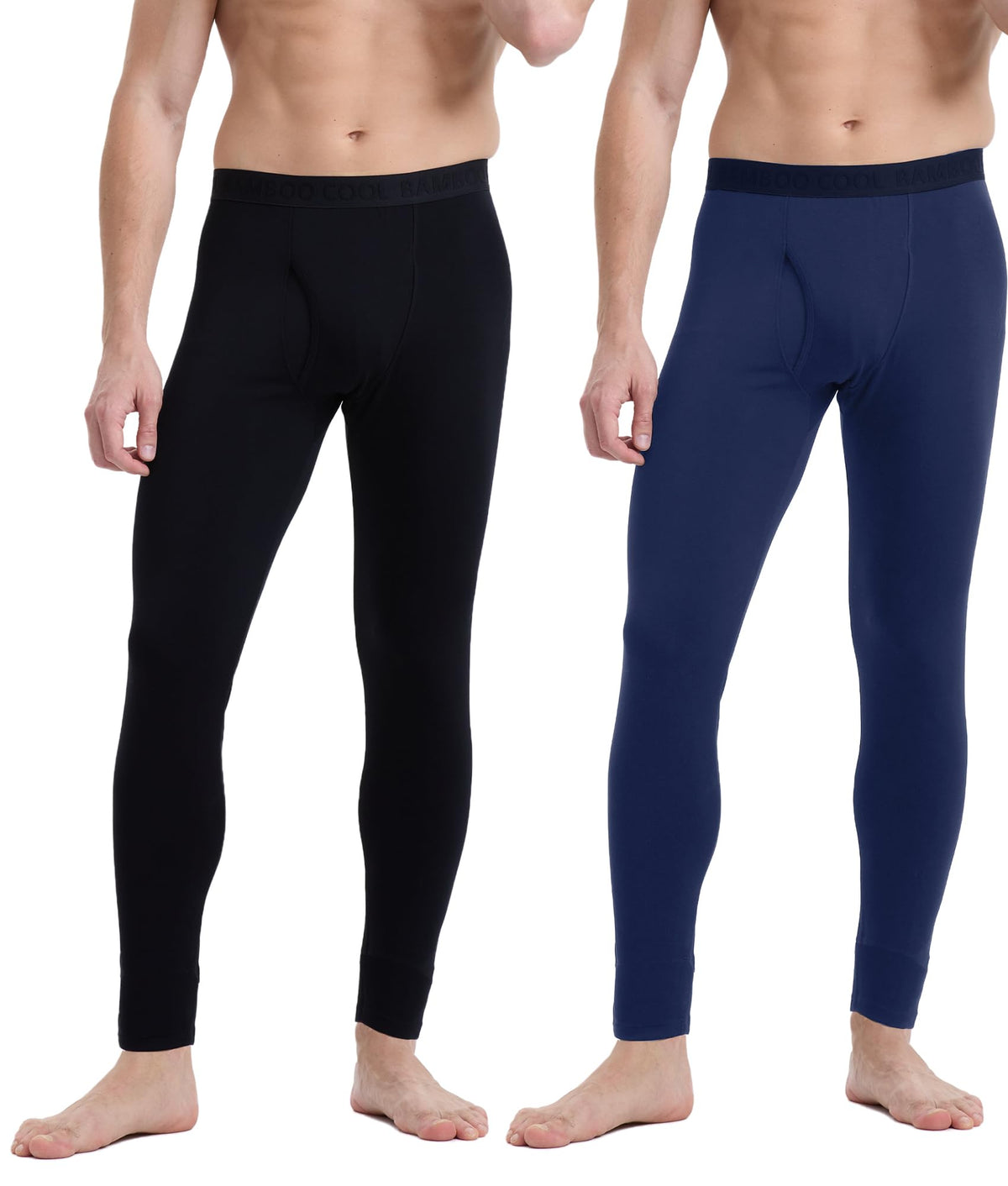BAMBOO COOL Men's Thermal Underwear Lightweight Fleece Lined