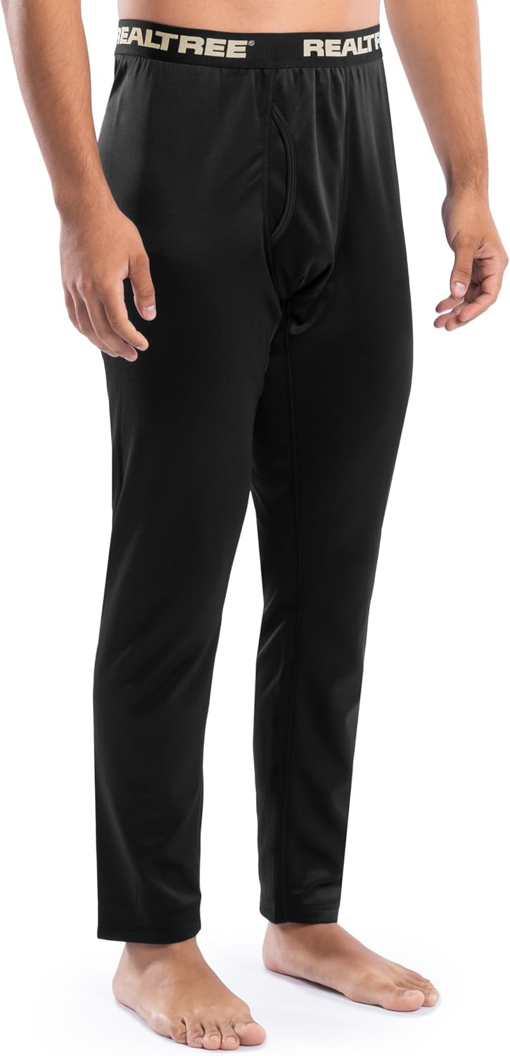Realtree Men's Heavyweight Fleece Thermal Underwear Long Johns Bottom