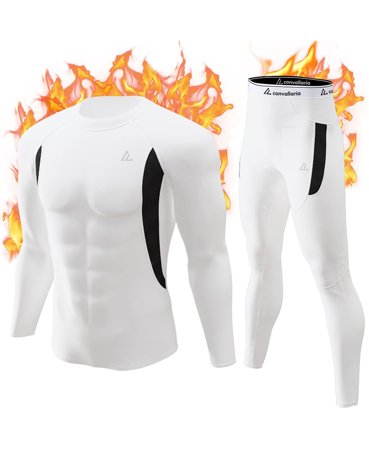 Mens Thermal Underwear Long Johns Set Cold Weather Hunting Base Layer