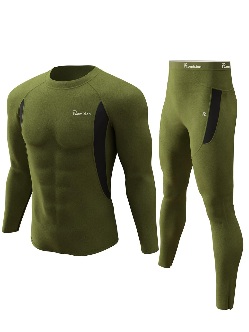 romision Thermal Underwear for Men Long Johns Set Hunting Gear Base Layer