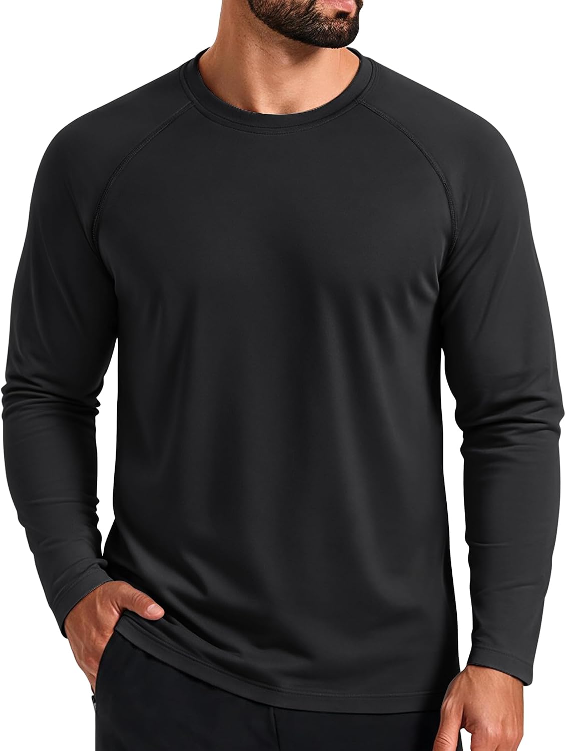 COOFANDY Men's Thermal Shirt Regular Fit Fleece Lined Athletic Base Layer