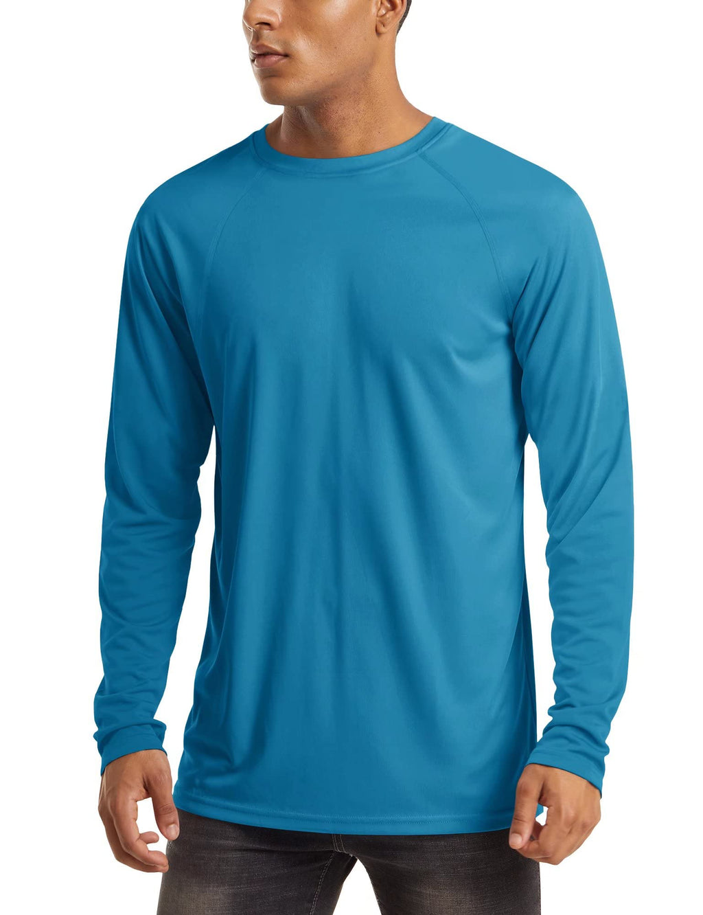 MAGCOMSEN Men's Long Sleeve Shirts UPF 50+ UV Sun Protection Athletic Shirts for Hiking Running Workout Rash Guard