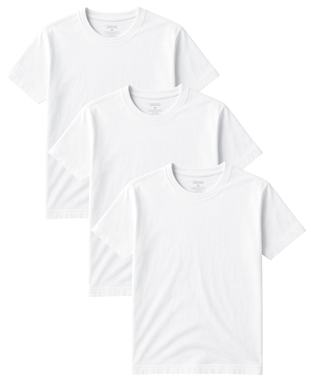 Classic Men's Short Sleeve Cotton Undershirts | Crew Neck T Shirt - Multi & Bulk Wholesale Packs