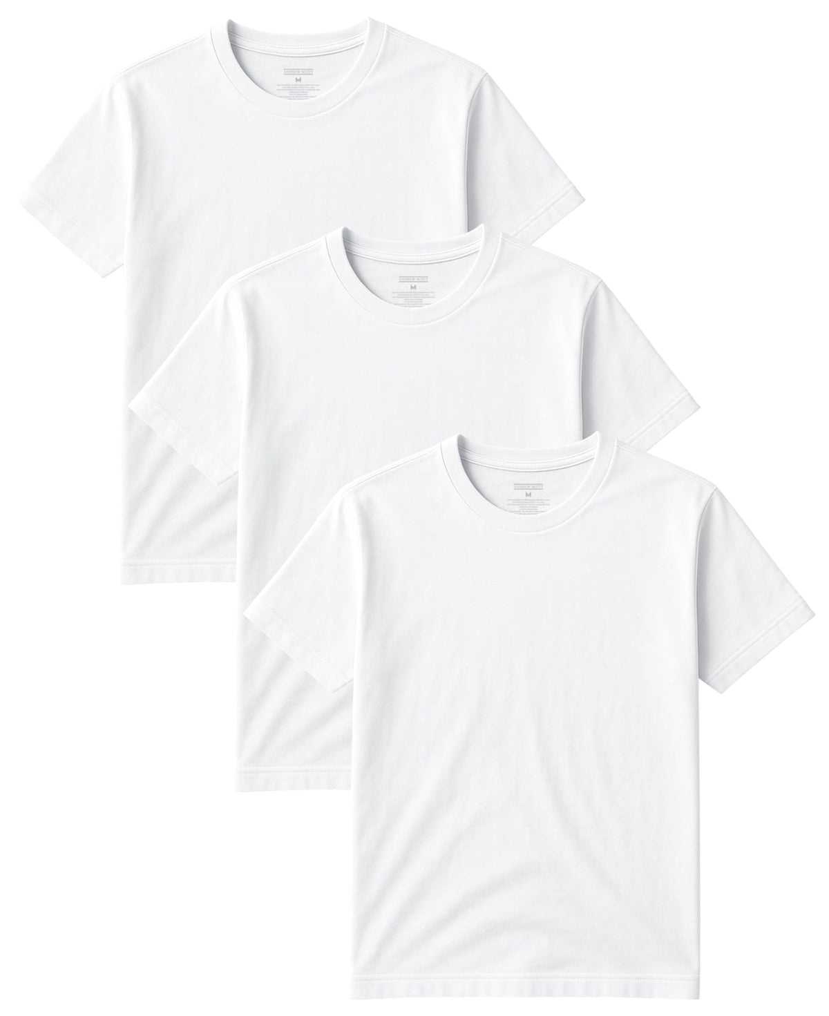 Classic Men's Short Sleeve Cotton Undershirts | Crew Neck T Shirt - Multi & Bulk Wholesale Packs