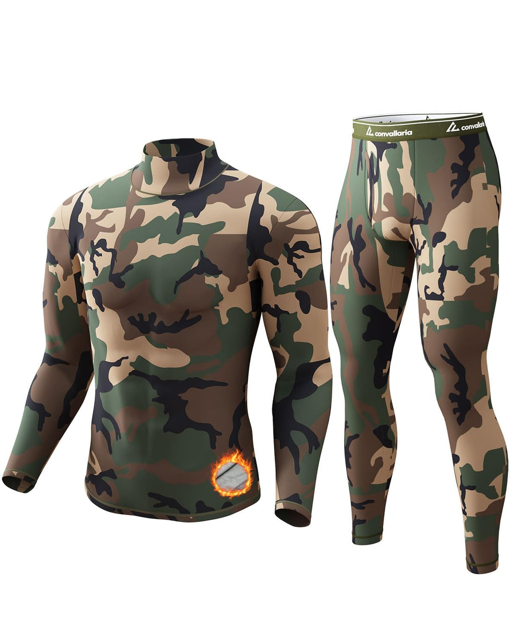Thermal Underwear Long Johns for Men Base Layer Cold Weather Set