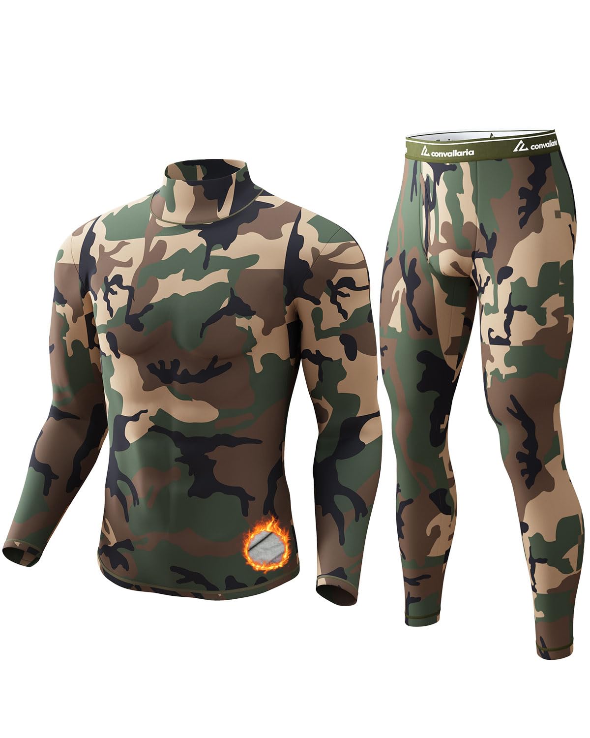 Thermal Underwear Long Johns for Men Base Layer Cold Weather Set